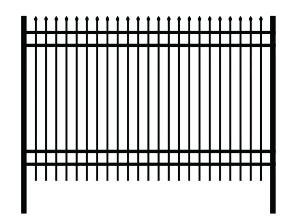 7ftx10ft spear top picket fence(S0710)