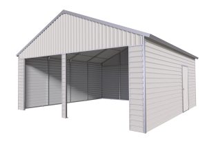 21ft x 19ft Double Garage Metal Shed