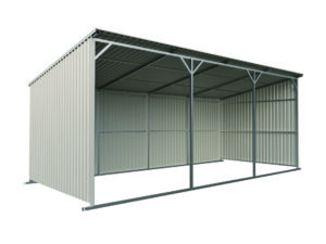 25ft x 12ft Livestock Metal Shed-S2512