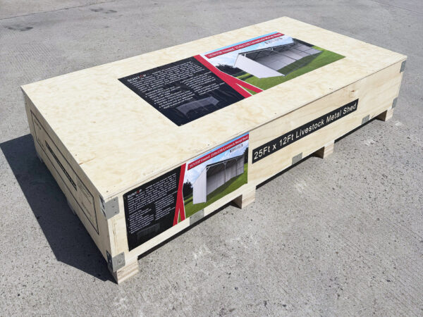 25ft x 12ft Livestock Metal Shed-S2512 - Image 2