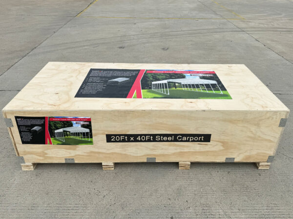 20ft x 40ft Steel Carport-S2040 - Image 3