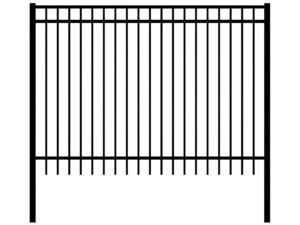 6ftx8ft three rail-flat top fence welded-S0608F