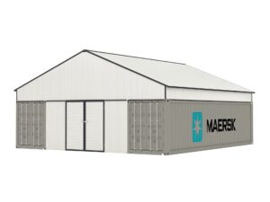 40Ft x 36Ft Enclosed Container Roof Kit-S4036
