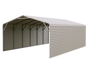 20Ft x 30Ft Steel Carport Enclosed-SC2030B