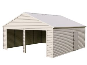 23Ft x 22Ft Double Garage Metal Shed-SC2322